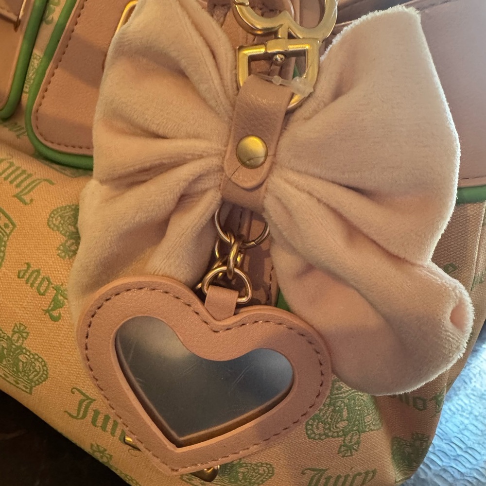 Juicy Couture Pink and Green Shoulder Bag - Picture 3 of 3